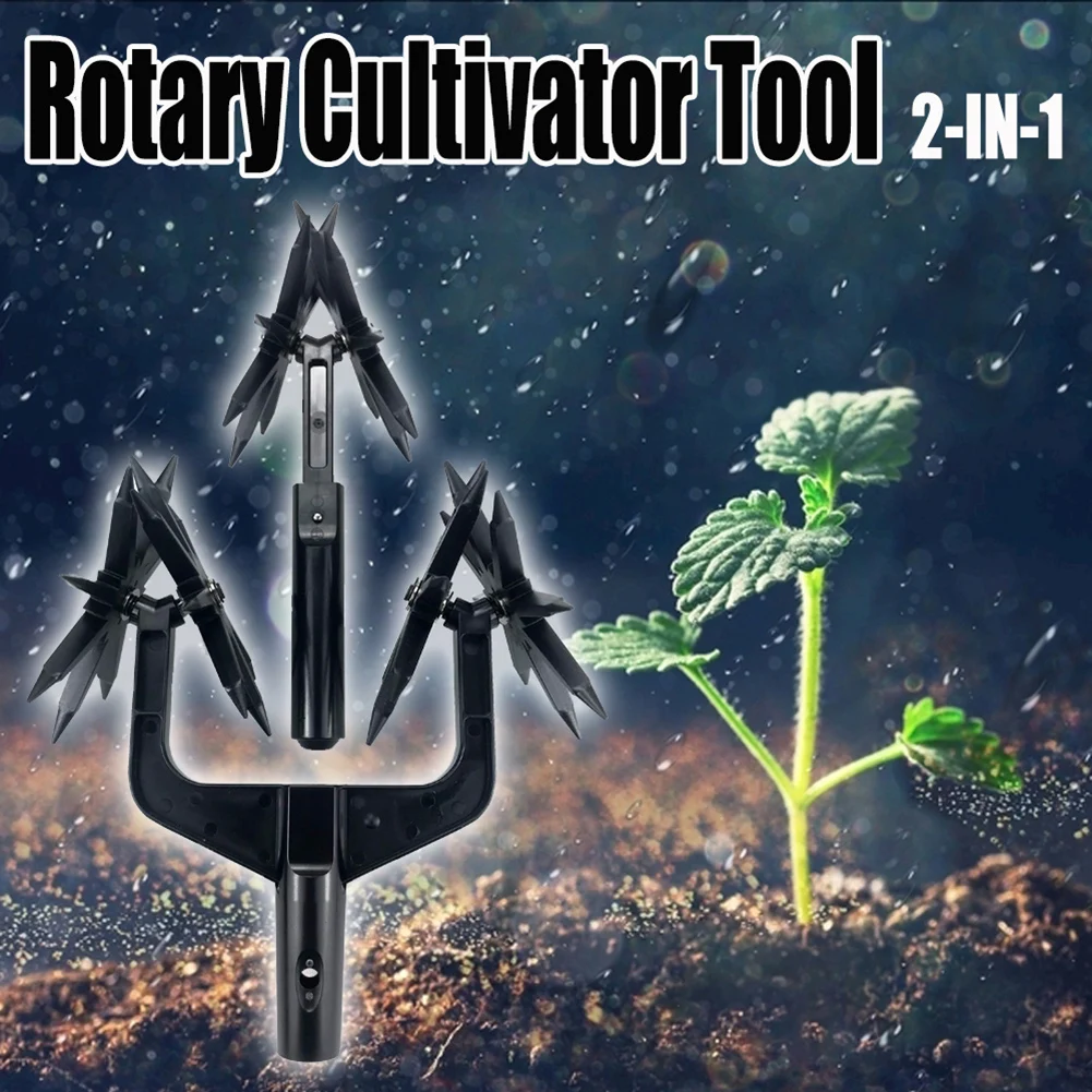 

Practical Manual Soil Scarifier Turning Tool Garden Aerator Rotary Tiller Cultivator Ripper Artifact Gardening Tools