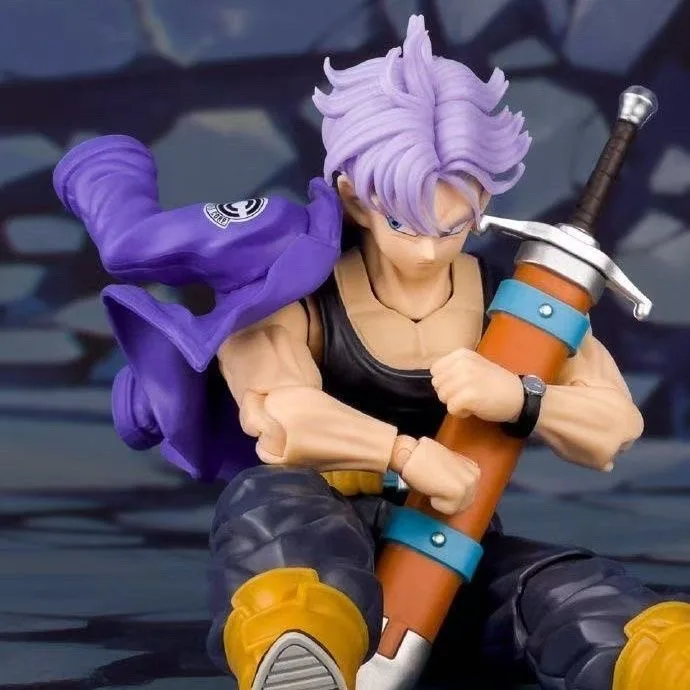 Фото Фигурка Demoniacal Fit SHF Транкс, аниме-фигурки Dragon Ball Z, Транкс, DBZ, Супер Сайян Гоку, пластиковые игрушки, подарок на день рождения №5