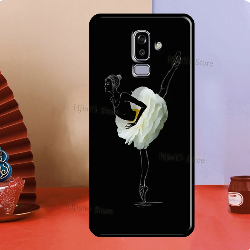 Чехол Ballerina Ballet Dance Girl для Samsung Galaxy J1 J3 J5 J7 A3 A5 2016 2017 A6 A8 J4 J6 Plus J8 A9 J2 Core 2018