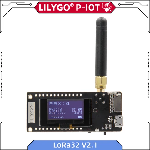 LILYGO®Плата макетная TTGO LoRa32 V2.1, 433 дюйма, 868 МГц, 915 МГц, 0,96 МГц