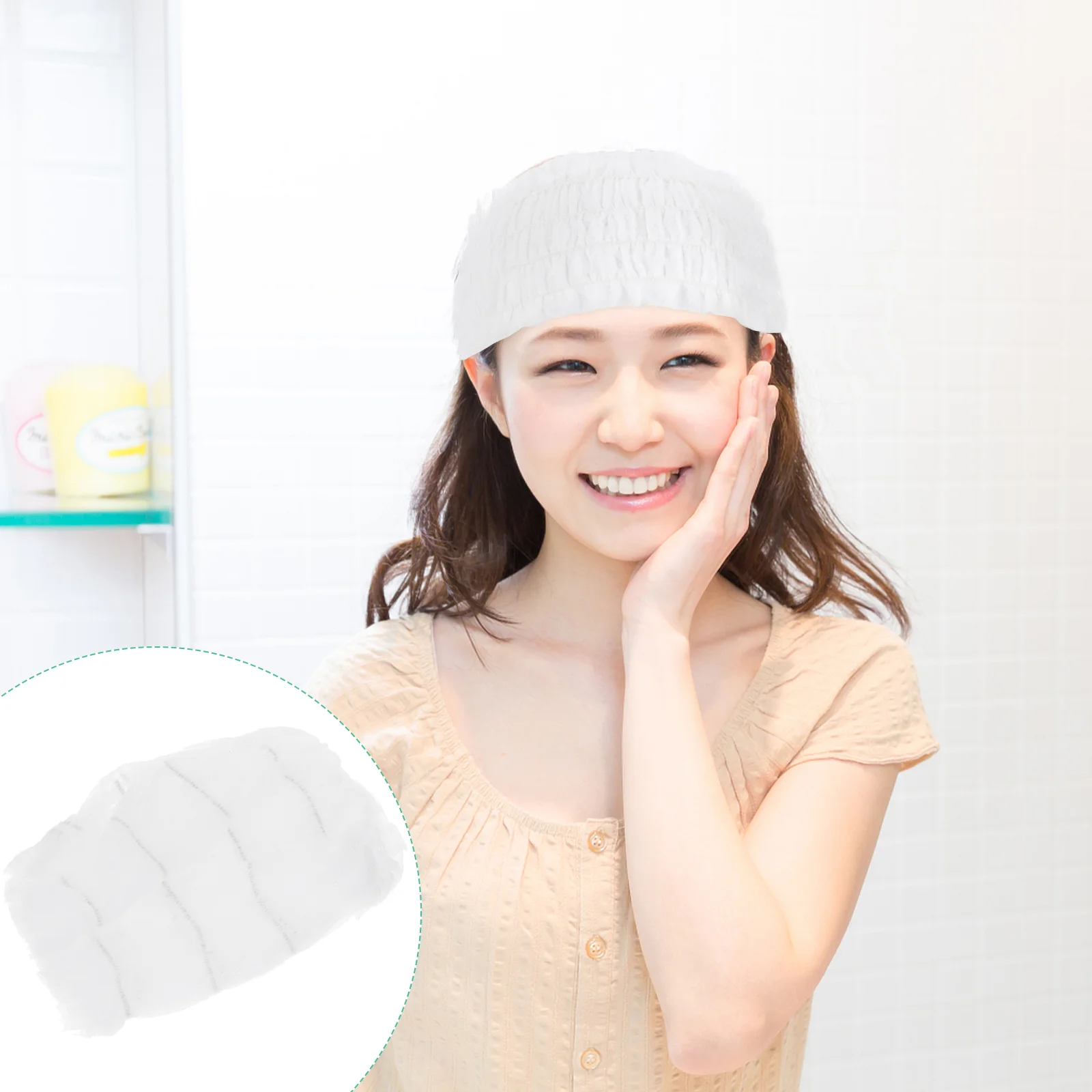 

Facial Headbands Spa Hair Makeup Bands Headband Elastic Disposable Head Wraps Face Bandwashing Wrap Skin Headwrap Care Hairwear