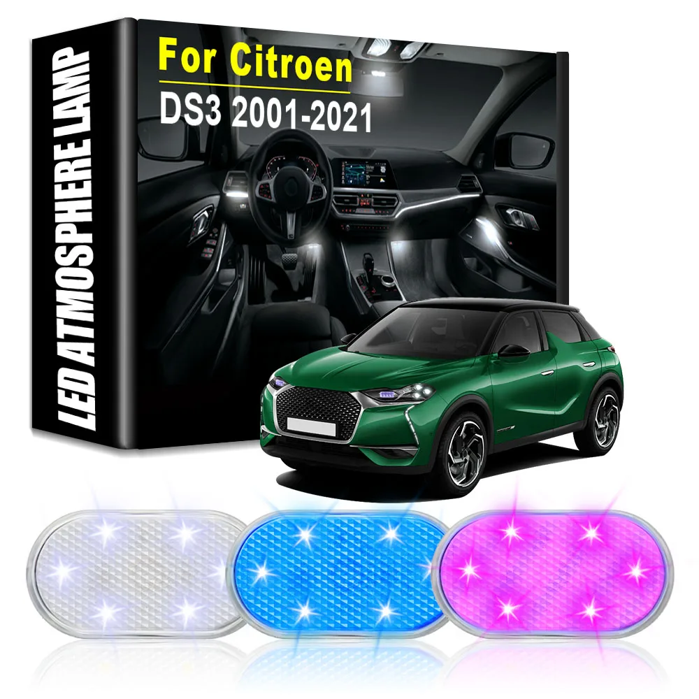 

Car LED Atmosphere Lights Rechargeable Touch led Lamps Car Interior Light Auto Goods Car Accessories for Citroen DS3 2001-2021