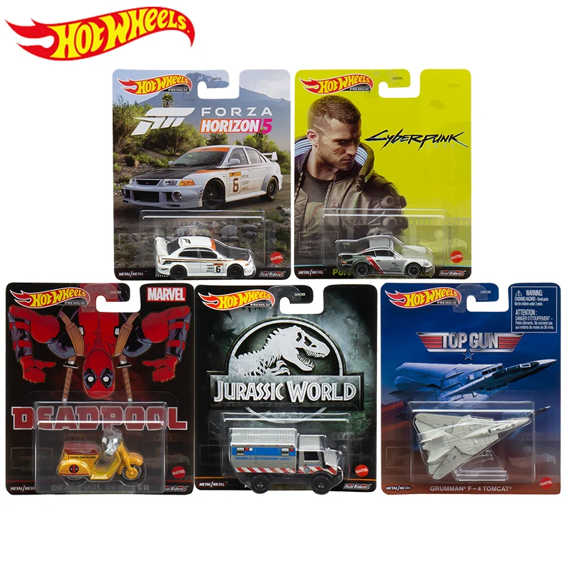 

Original Hot Wheels Premium Car Retro Entertainment Diecast 1:64 Voiture Porsche F-14 Forza Horizon 5 Kid Boys Toys for Children