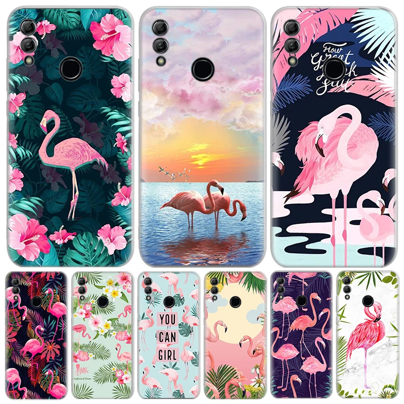 Pink Red Flamingo For Huawei P Smart Z Y5 Y6 Y7 Y9S 2019 2021 Honor 10 Lite 50 Phone Case 8A Pro 8S 8X 9X 9 20 1020i Cover Cas