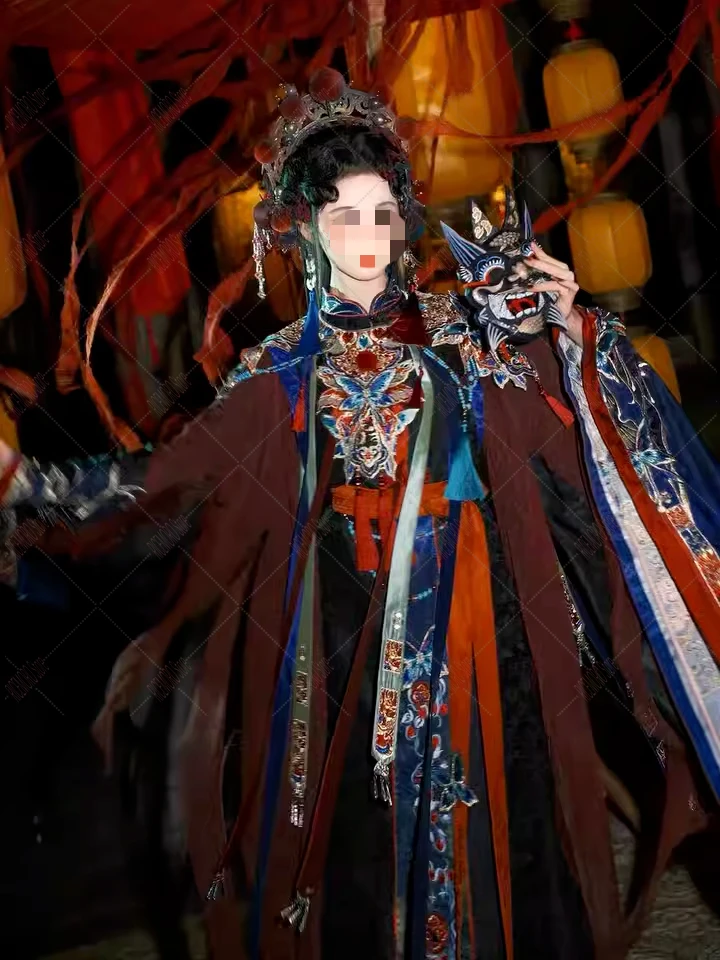 Рождественский новогодний халат в одежде Ханфу женский оперный стиль новая