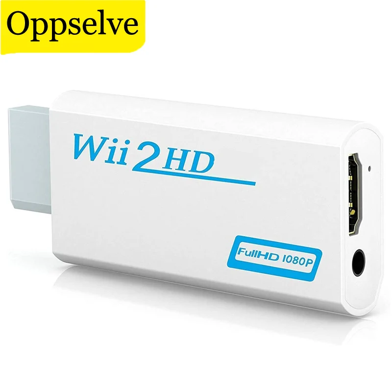 

Wii To HDMI-compatible Adapter Converter 3.5mm Jack Audio For PC HDTV Monitor HD 1080P Wii2 To HDMI-compatible Converter Adapter