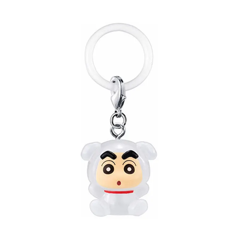 Фото Брелок-гашапон Bandai Crayon Shin-Chan, выпуск 03, подвеска с персонажем Широ, декоративное украшение для сумки №2