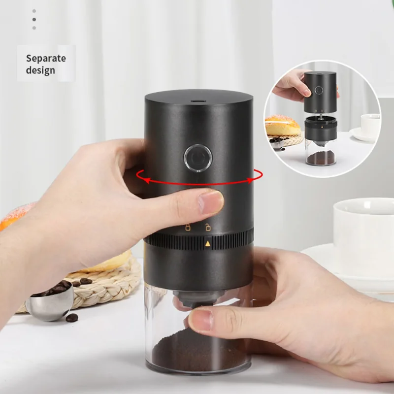 

Electric Coffee Grinder Automatic TYPE-C Charging Interface Small Grinding Storage Portable All-in-one Grinder Coffee Appliance