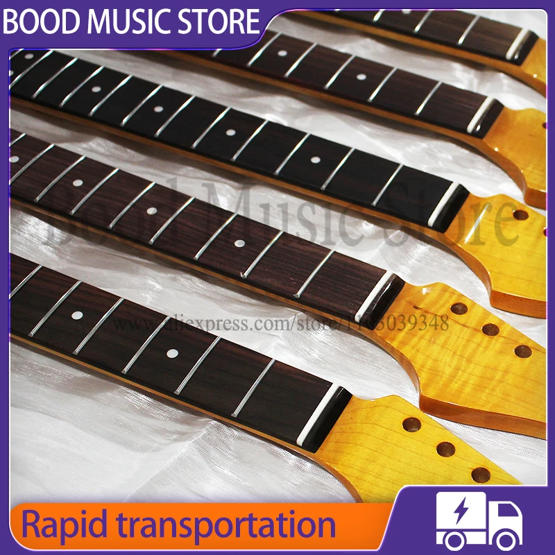 Fed Strt Flame Maple Neck Североамериканский пламенный клен с грифом из палисандра для
