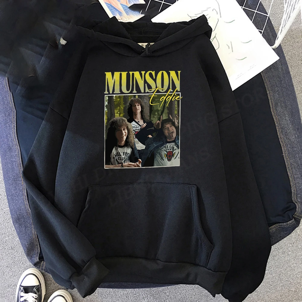 

Eddie Munson Hoodie Men Fashion Coat Stranger Things 4 Hoodies Kids Hip Hop Hoodie Women Sweats Boys Coat Student Pullovers New