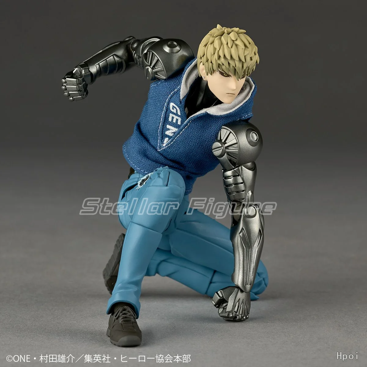 Фото 【SF】В наличии KAIYODO Revoltech One Punch Man Genos Фигурки Модель Коллекция аниме №4