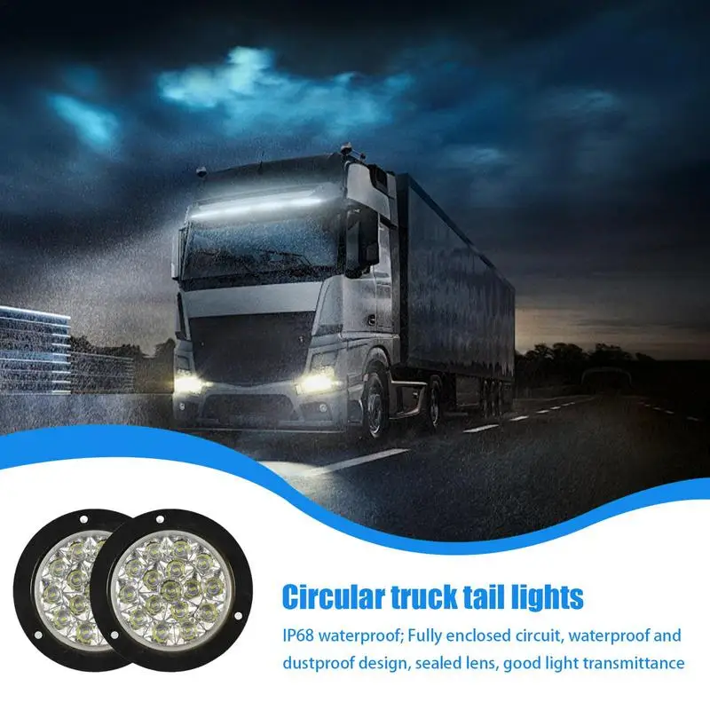 Задние фонари прицепа 16 светодиодов задние для 2 шт. указатели поворота грузовика