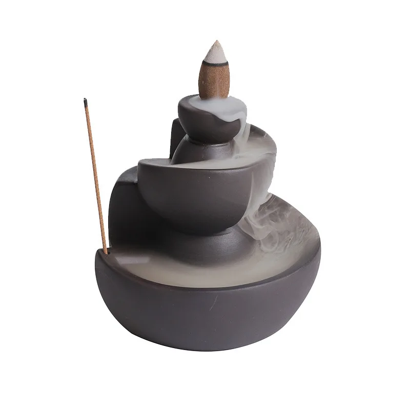 

Backflow Incense Burner Decoration for Home Decor Censer Incense Burners With Reflux Home Decoraction Luxury Waterfall Holder