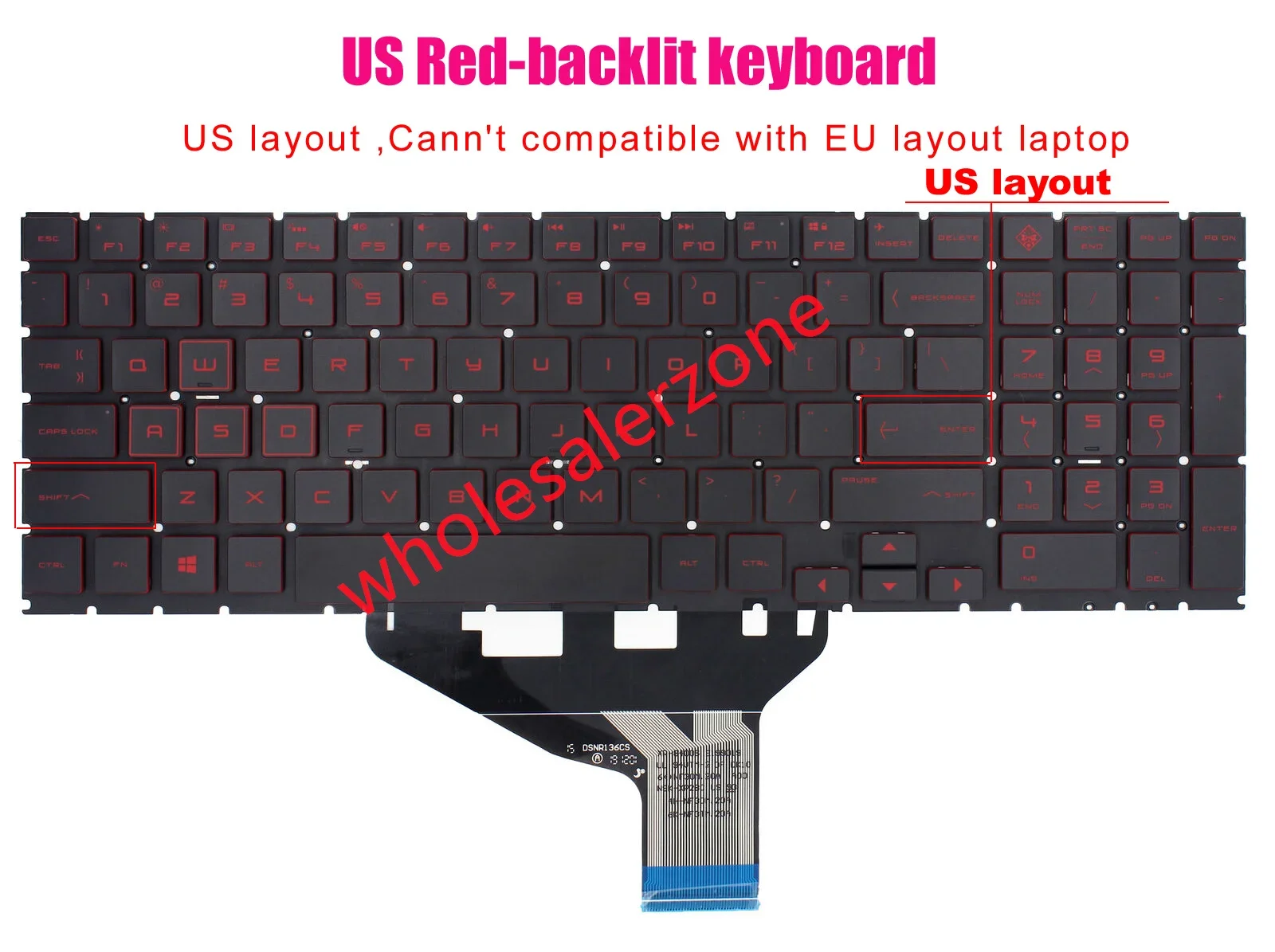 Фото Новая клавиатура для ноутбуков HP Omen серий 15-DH***, 15-DH1000, 15-DC, 15T-DC, 15-DC1000, 15T-DC**, 15-DH0105TX, 15-DH0111TX №1