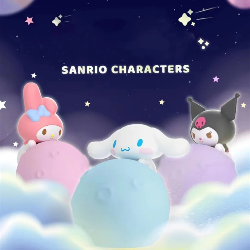 

Hello Kitty Moon Night светильник Sanrio аниме Kuromi Cinnamoroll украшения My Melody милая детская игрушка настольное украшение оптом