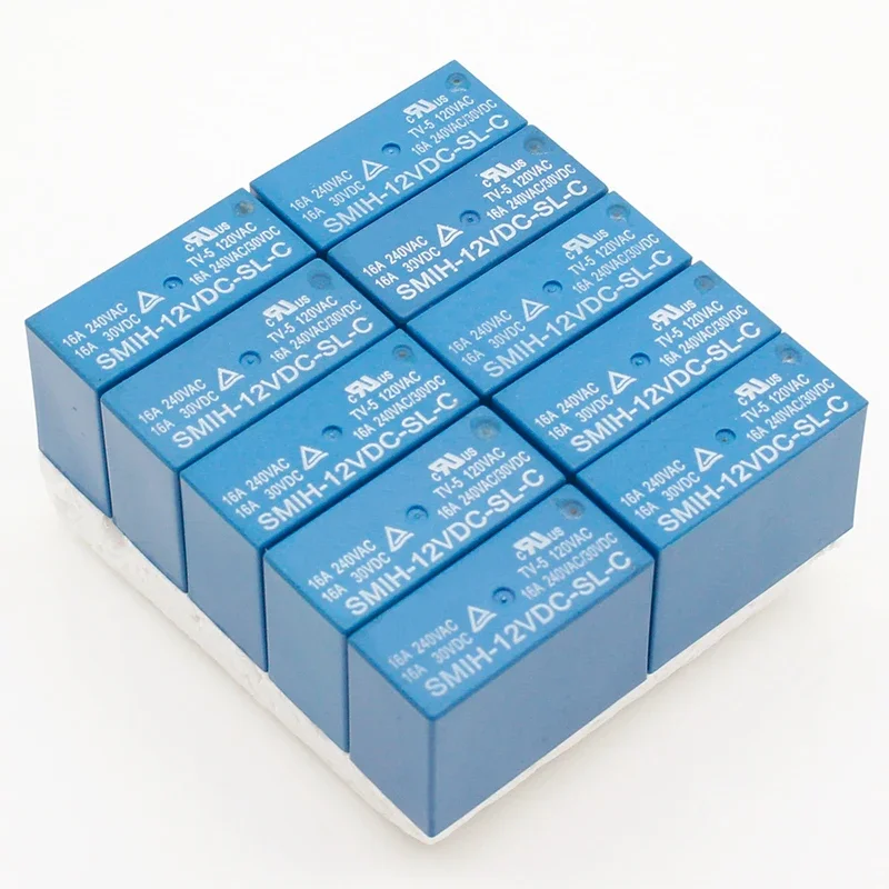 

10PCS/lot Power relays SMIH-05VDC-SL-C SMIH-12VDC-SL-C SMIH-24VDC-SL-C 5V 12V 24V 16A 8PIN A set of conversions