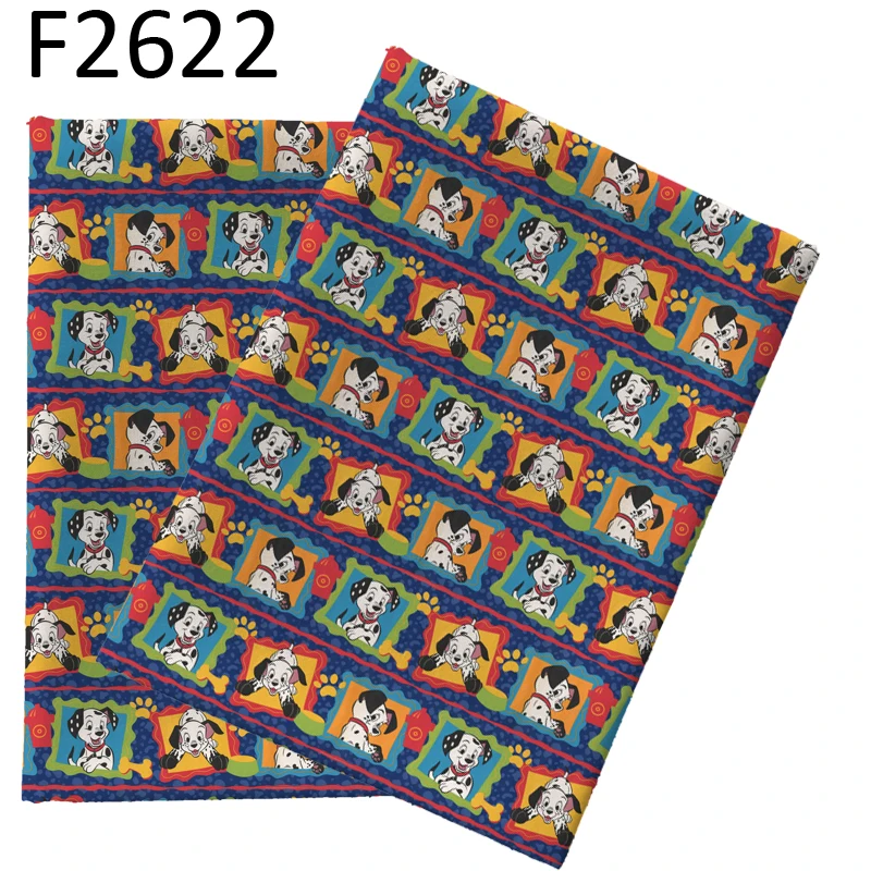45*145 см половина Ярда мультяшный полиэстер хлопок 101 ткань для вышивания собак