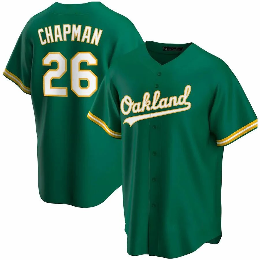 

Free Shipping Fans Jerseys Chapmani Baseball Shirts Children's Unisex Adults Custom Wholesale