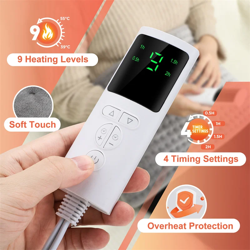 Электрическая грелка с поясным ремнем вилка