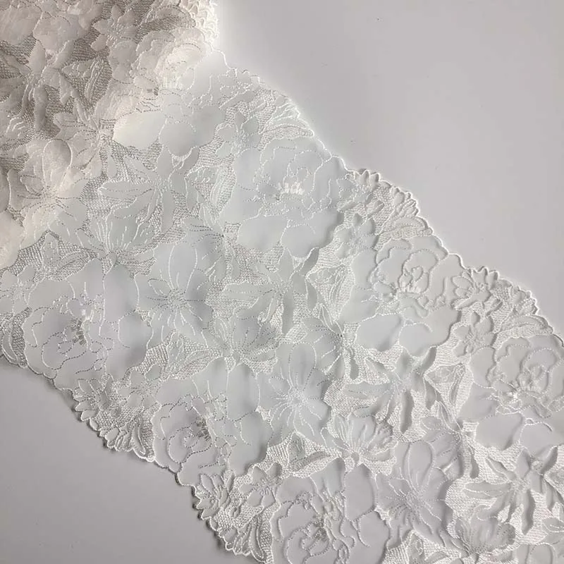 20 ярдов винтажная двухцветная вышитая кружевная бейка из мягкой ткани