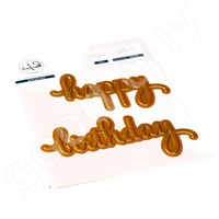 metal cutting hot foil plate happy birthday scrapbook diary decoration embossing template diy greeting card handmade new 2022