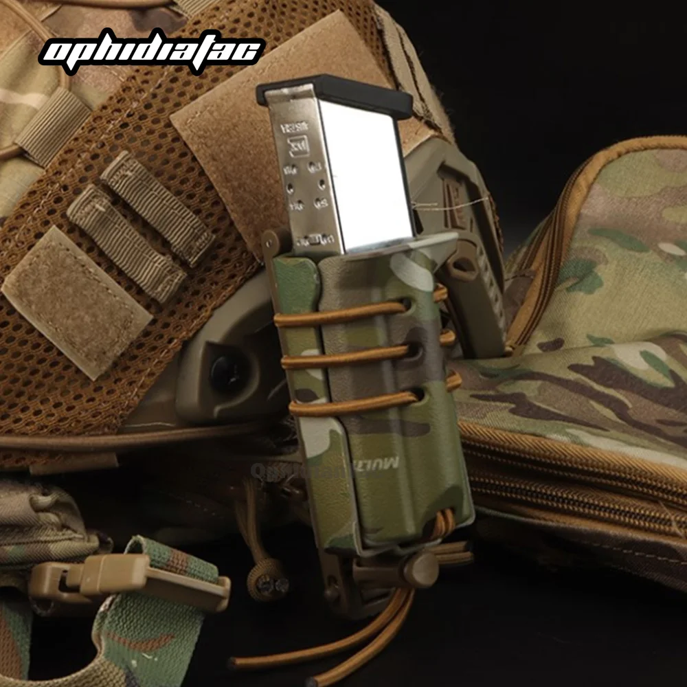 

Tactical Urban Assault Quick Pull Mag Case Magazine Pouch Molle Belt Pistol For Glock 9mm .40 357SIG 45CAP 10MM Hunting Airsoft