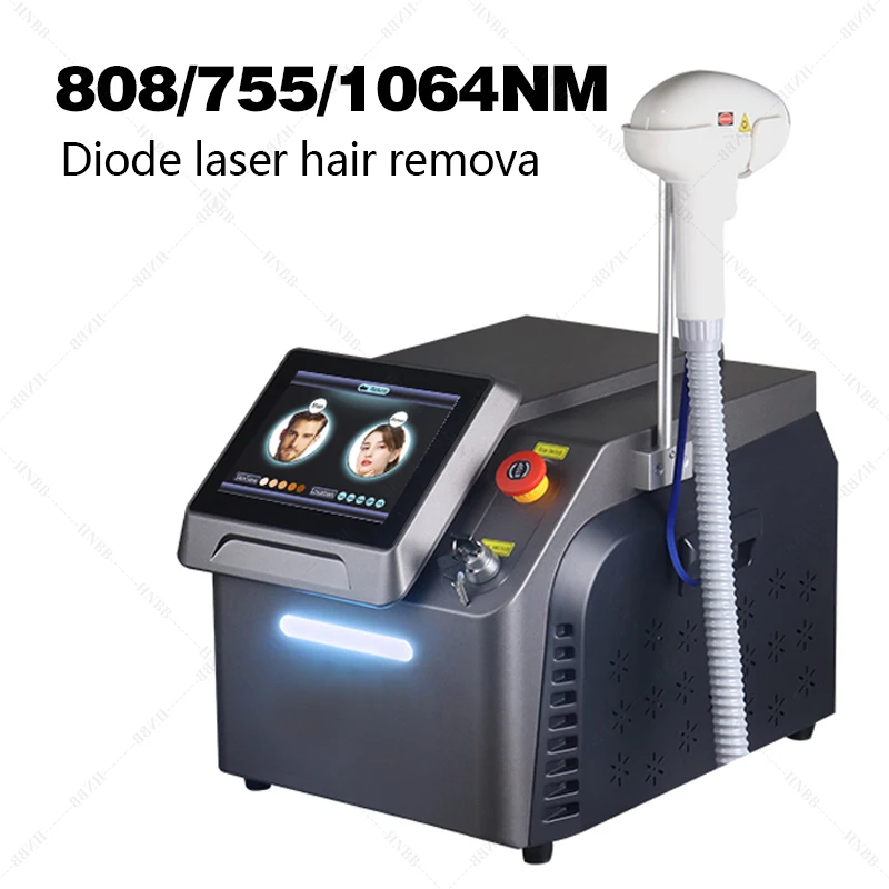 

2023 Hot Sale Diode Laser Hair Removal Machine 3 Wave 755nm 808nm 1064nm Diode Laser Beauty Device