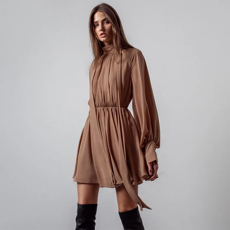 

Женское винтажное платье-трапеция с завышенной талией, со шнуровкой