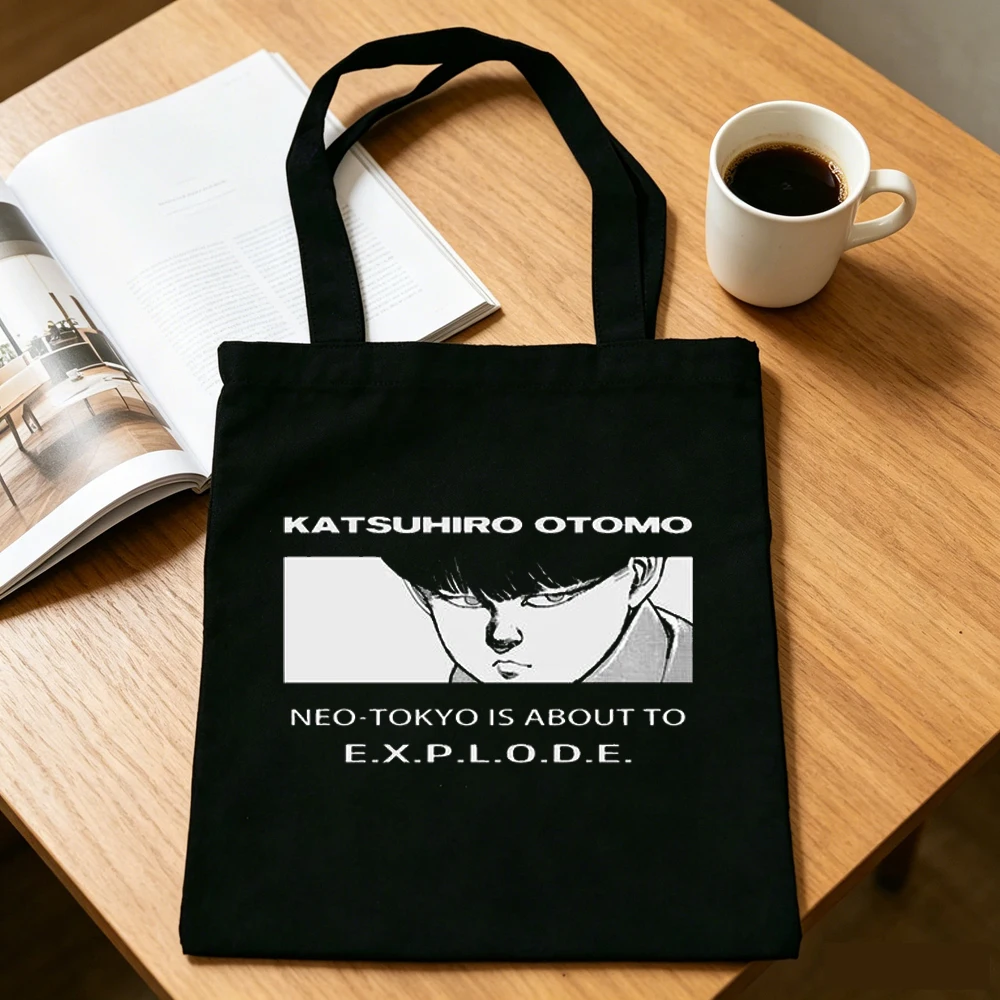 Фото Сумка-шоппер Akira Otomo Katsuhiro, холщовая, складная, для покупок, женская. №3
