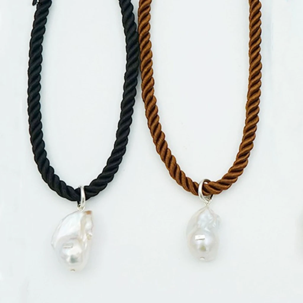 Женское Ожерелье с натуральным жемчугом в стиле барокко