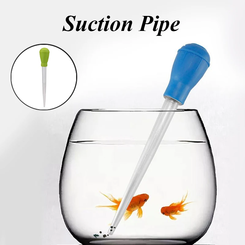 

28cm Lengthen Pipettes Aquarium Siphon Fish Tank Vacuum CleanerFish Poop Cleaner Aquarium Cleaning Accessories 1 PCS