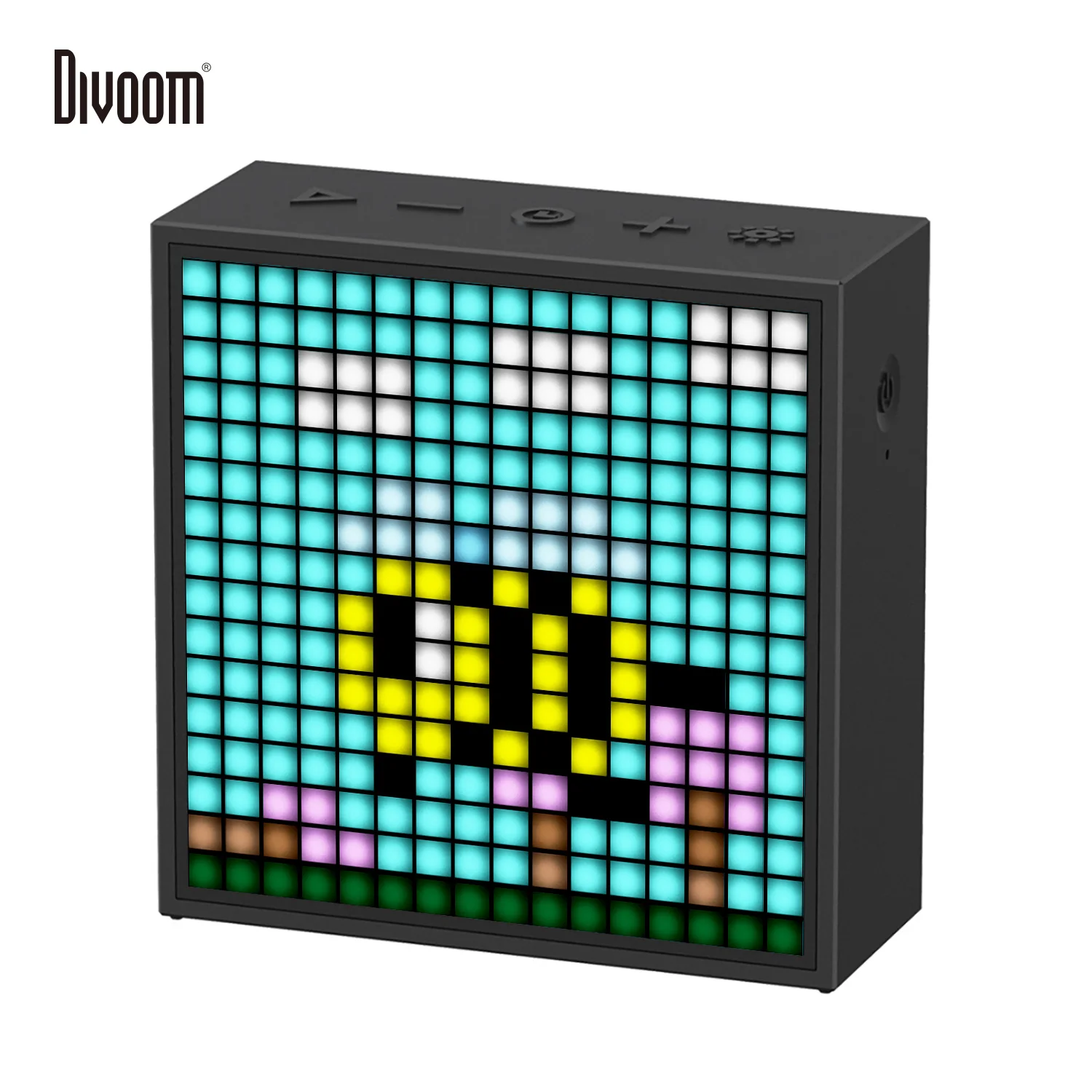 

Divoom Timebox Evo Bluetooth Portable Speaker with Clock Alarm Programmable LED Display for Pixel Art Creation Desk Unique Gift