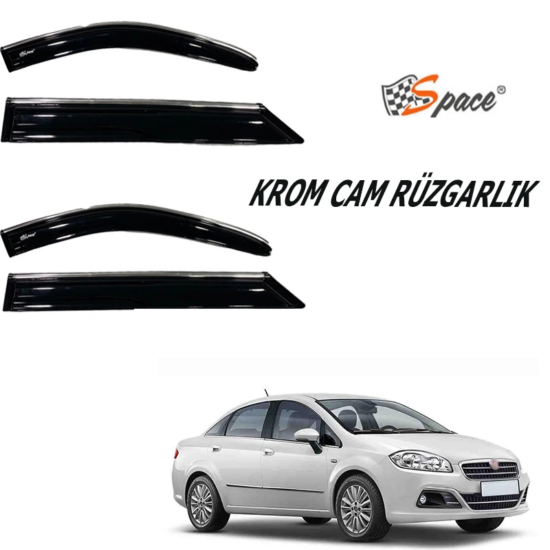 

Chrome glass cowling 1.2mm Fiat For Linea 4'lü / CARU449