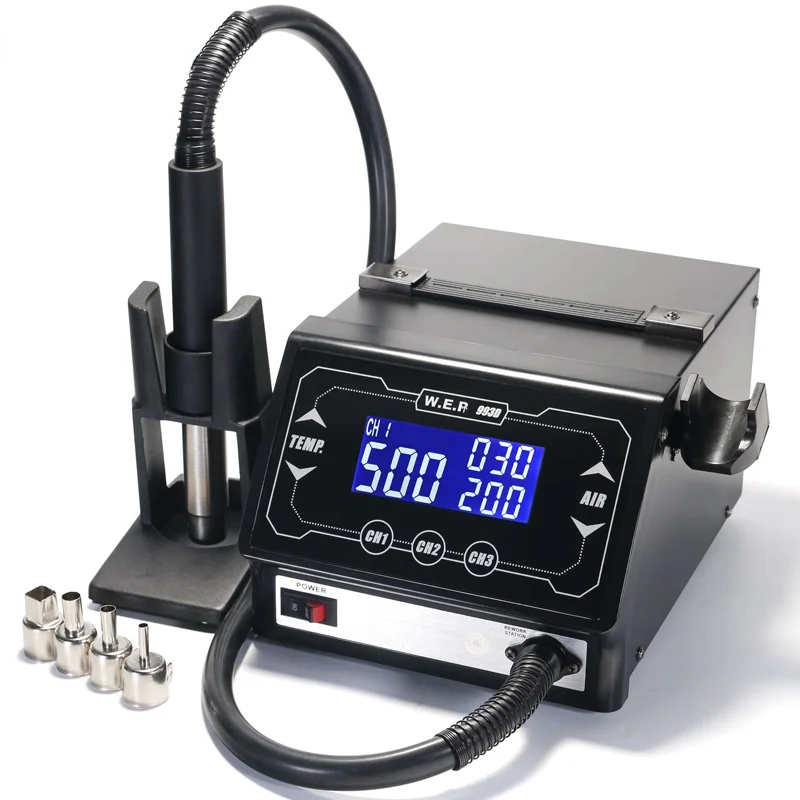 

Стандартная версия 993D, горячий воздух, стандарт BGA, стандартная сварочная станция