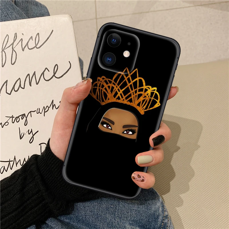 Мягкий чехол Muslim Islamic Gril Eyes для Redmi Note 11 11S 10 10T Pro Max 10S 9T 9 9S 8 8T 7 Xiaomi Mi 11I 12 12X