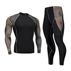 Модная одежда, теплый мужской комплект нижнего белья, мужское компрессионное флисовое быстросохнущее термобелье с длинными рукавами