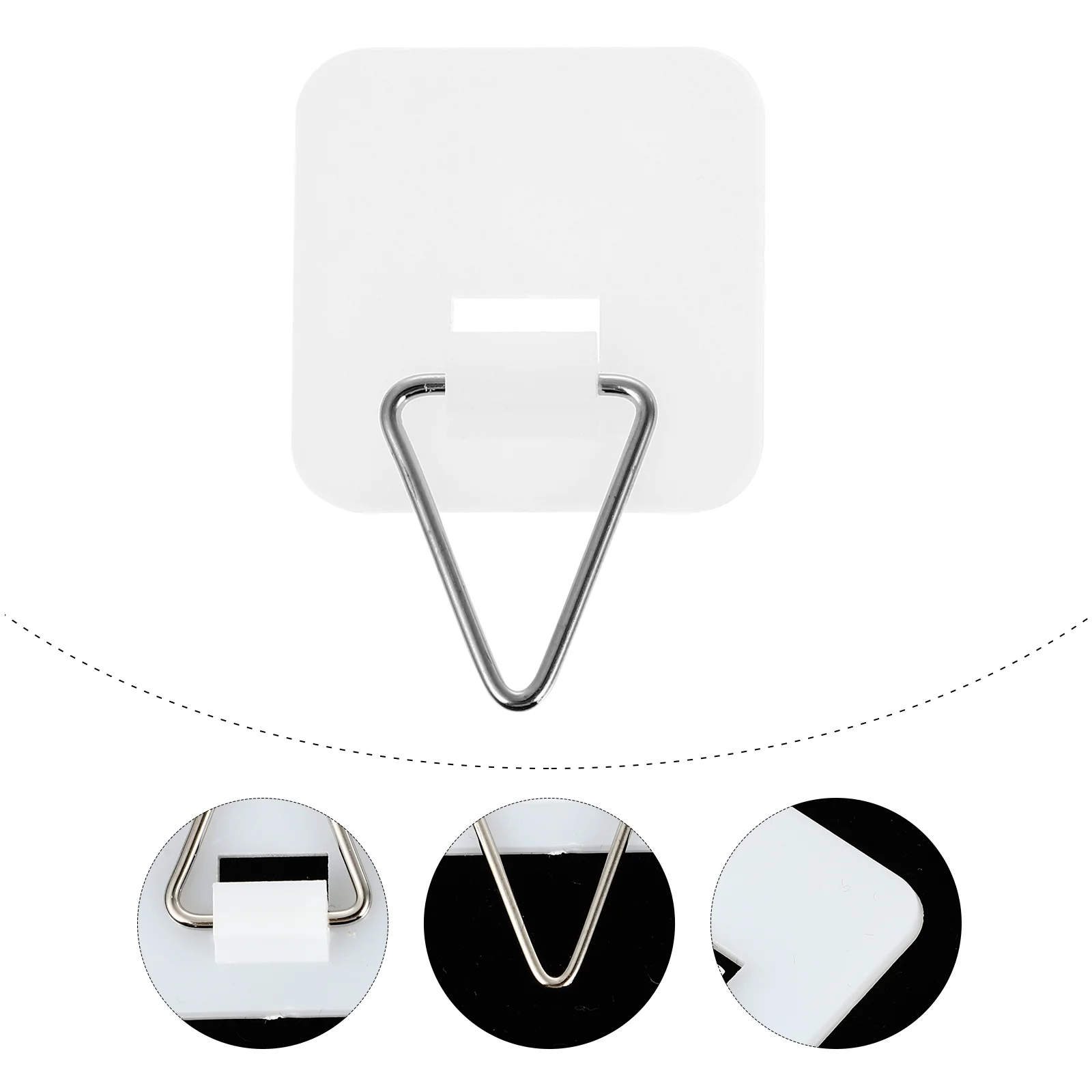 

Plate Hanger Wall Adhesivehook Vertical Dishes Holder Invisible Set Fixingholders Round Dish Hooks Picture Hanging Kitchen Racks