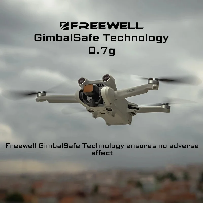 Фото Профессиональные фильтры Freewell для дронов, 6 шт./набор, ND4/8/16/32/64/ND1000, аксессуары для фильтров дронов DJI Mini 3/Mini 3 Pro. №1
