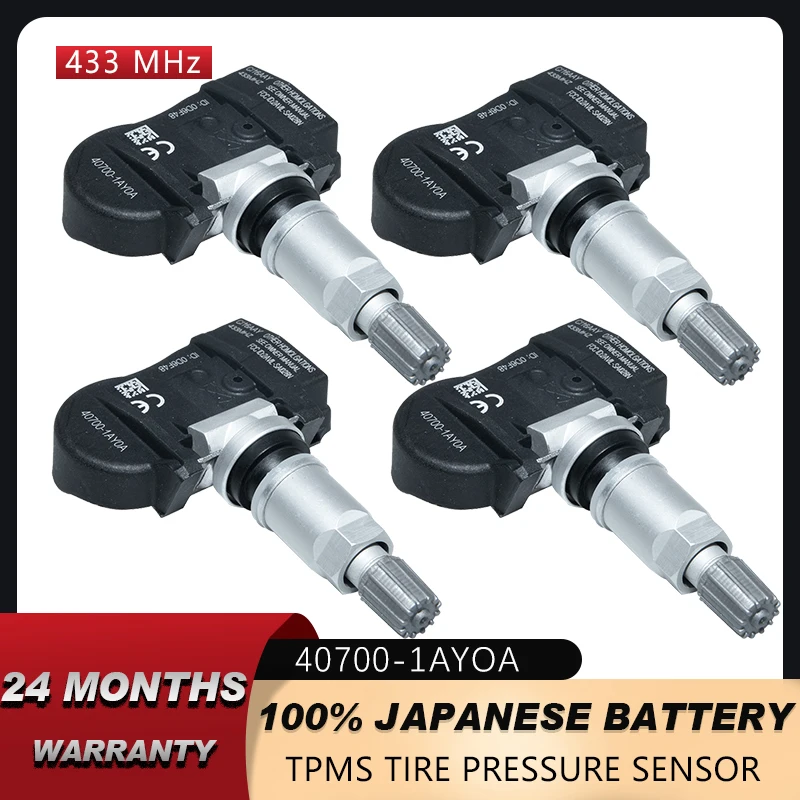 

TPMS 433 МГц для NISSAN GTR 370Z Coupe 2009-2012 INFINITI G37 2007-2010 датчик контроля давления в шинах 407001AY0A 40700-1AY0A