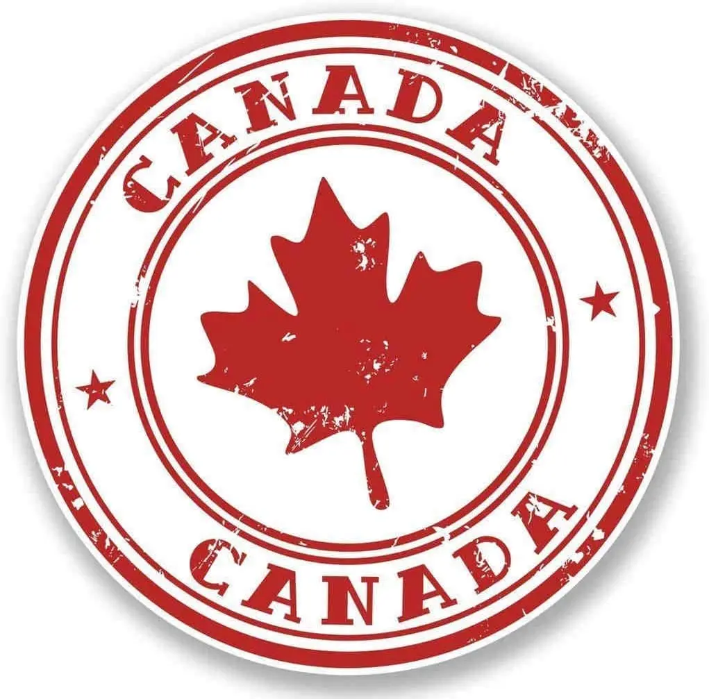 

Canada Round Metal Tin Sign Suitable for Home and Kitchen Bar Cafe Garage Wall Decor Retro Vintage
