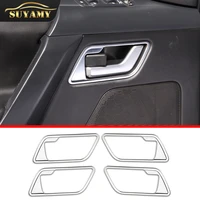 4pcs car inner door handle decorative frame for land rover freelander 2 2007 2015 auto sticker accessories styling refit