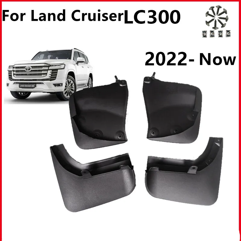 

4 шт., брызговики для Toyota Land Cruiser LC300, J300, LC 300, ZX 2022, 2023, 2024