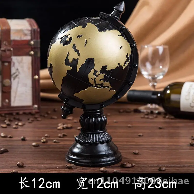 

Декоративный глобус в ретро-американском стиле из смолы для винного шкафа, тумбы под телевизор, декора гостиной. Доступны варианты: красный, синий, черный глобус-книга.