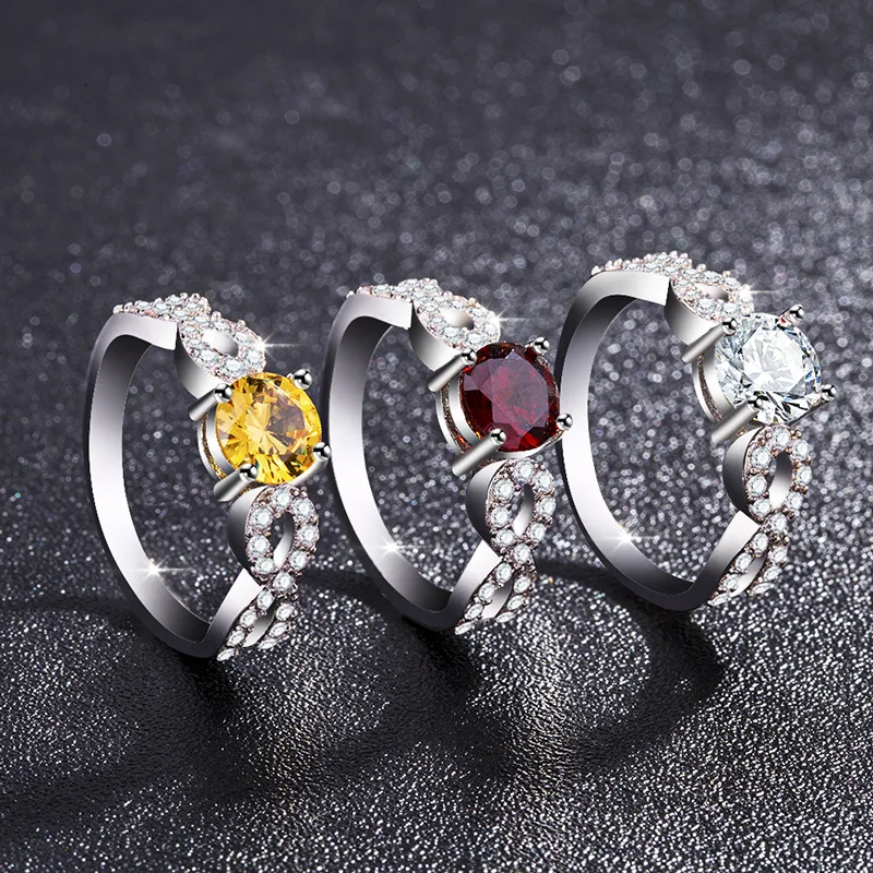

Stylish and exquisite AAA zircon luxury retro princess ring CZ jewelry wedding engagement ring