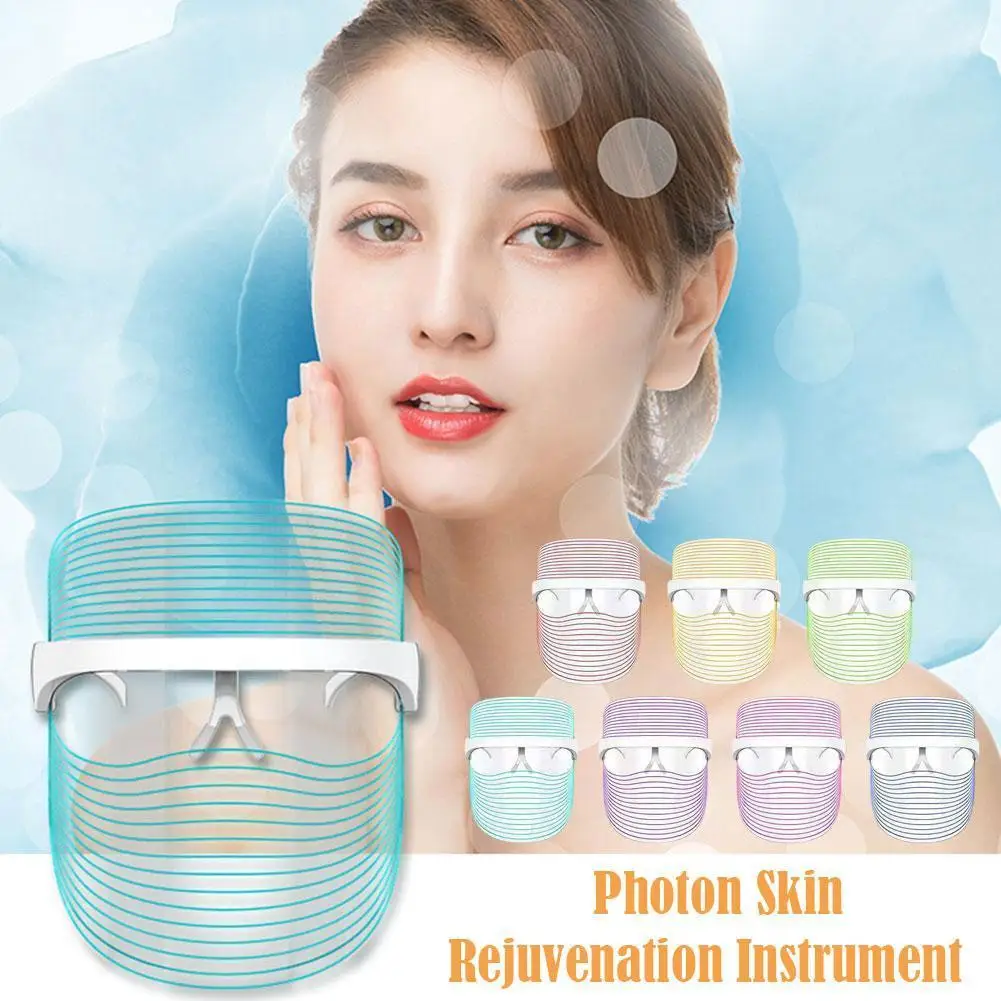 

7-цветная перезаряжаемая светодиодная фотоновая маска для косметологических инструментов, трехцветная маска для спектра инструментов Z9T4