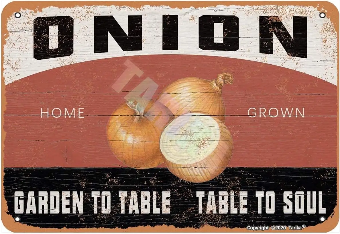 Onon Garden to Table Soul для дома кухни сада фермы магазина клуба металла Vntage Tn Sgn настенный