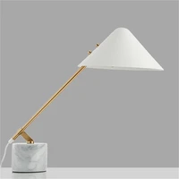 oufula nordic table lamp modern led white creative vintage marble desk light for home decor living room bedroom study