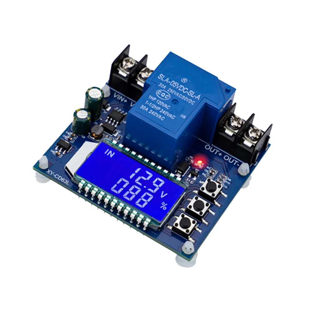 

XY-CD63L DC 6-60V 30A Battery Charge Discharge Controller Switch Undervoltage Overvoltage Protection Voltage Percentage Display