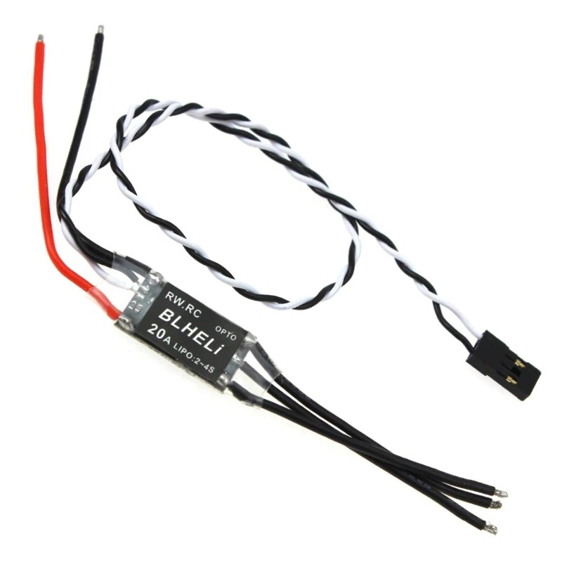 

Vehicles 2-4S RW RC for BLHeli Program-OPTO Mini 20A ESC Multirotor Drone
