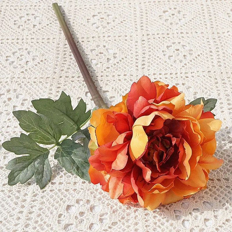 

Искусственные шелковые пионы, диаметр 14 см